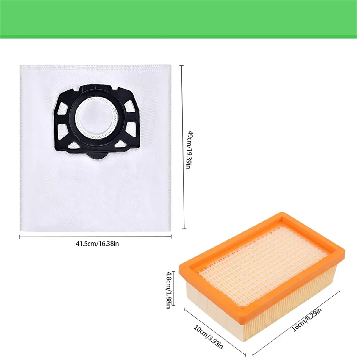 ملحقات المكنسة الكهربائية أكياس المكنسة الكهربائية 2.863-006.0 فلتر للأجزاء الساخنة WD4 WD5 WD6 WD5P WD6P