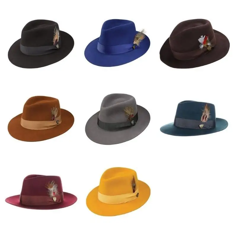 652F Gentleman Stylish Hat Teen Hat Minimalists Hat Beach Portable Hat Artistic Youth
