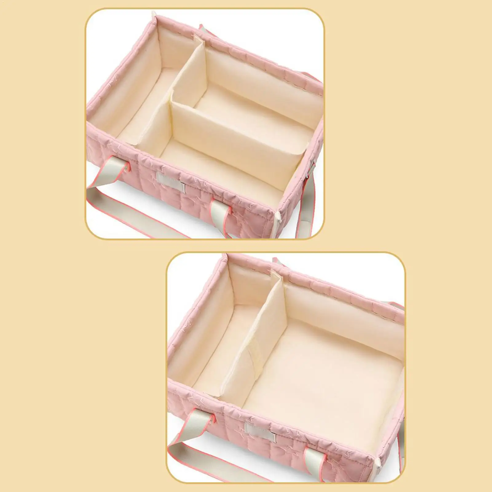 حقيبة حفاضات الطفل سعة كبيرة عربة حمل سلة تنظيم الحفاضات للأطفال الصغار النساء أبي الأم السفر مستشفى الحضانة #5