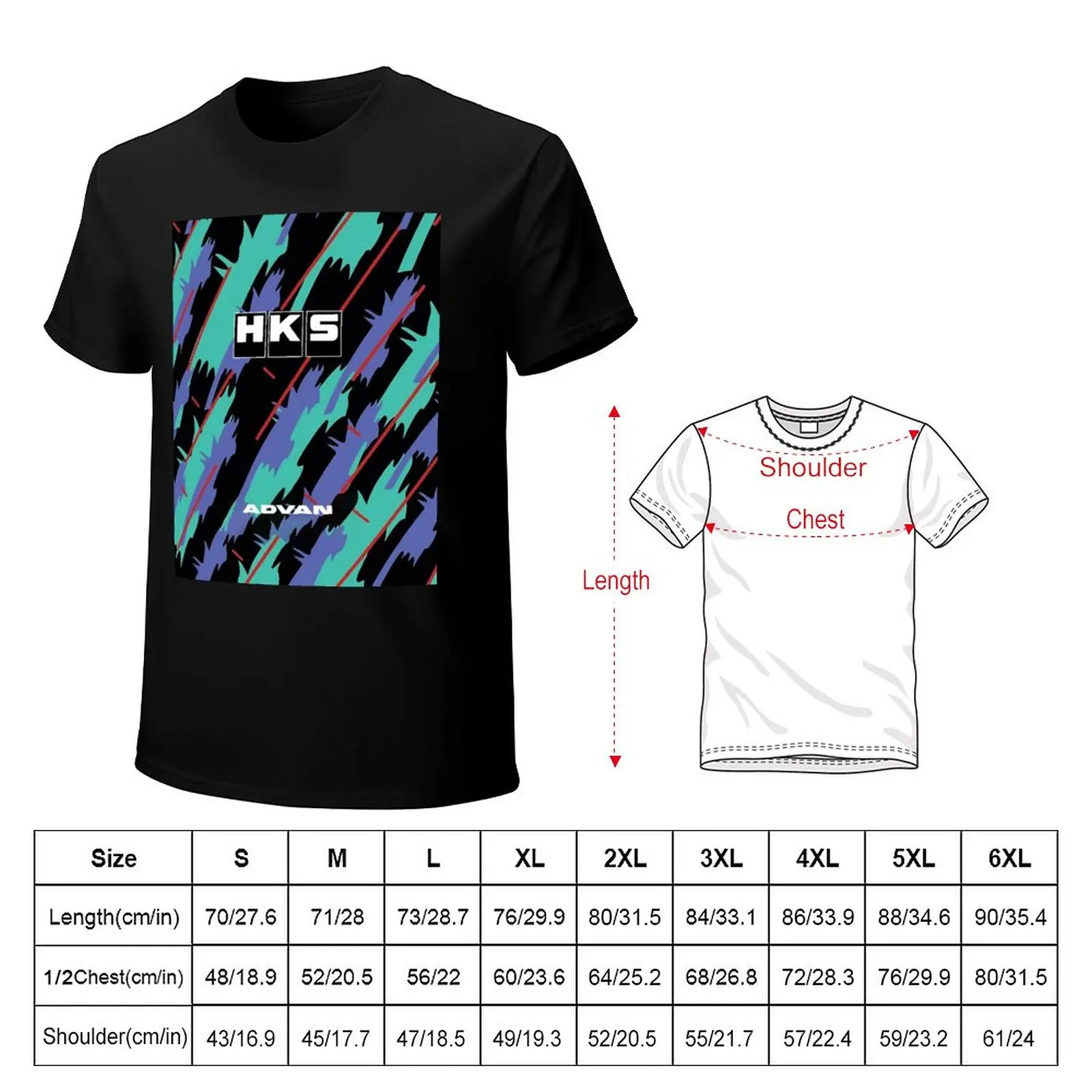 HKS Advan JDM T-Shirt sports fan t-shirts animal print shirt for boys hippie clothes Men's clothing