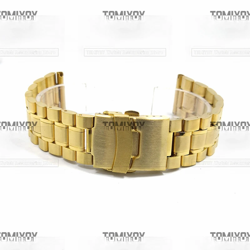 18 20 22 24MM Flat End And Cuverd End Multiple Colors Stainless Steel Solid Jubliee Watch Band