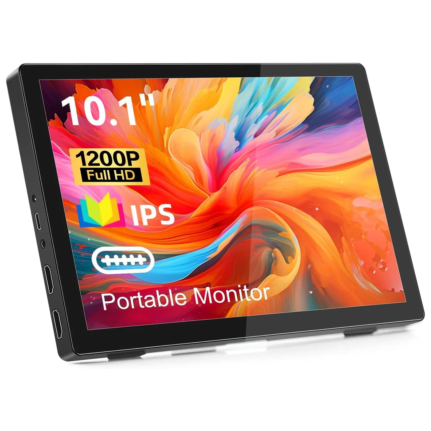 

10.1 Inch Portable Monitor Touchscreen Full HD 1920 x 1200 IPS Screen, HDMI USBC External Screen for PC Laptop Computer PS4 PS5