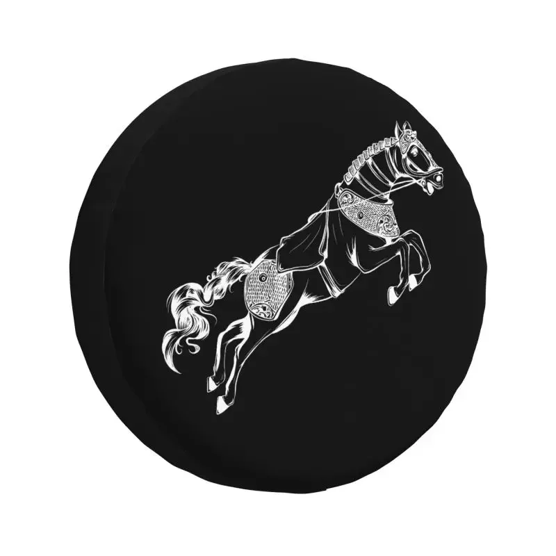 

Silhouette Of The Running Horse Spare Wheel Cover for Jeep Pajero 4x4 SUV Custom Tire Protector 14" 15" 16" 17" Inch