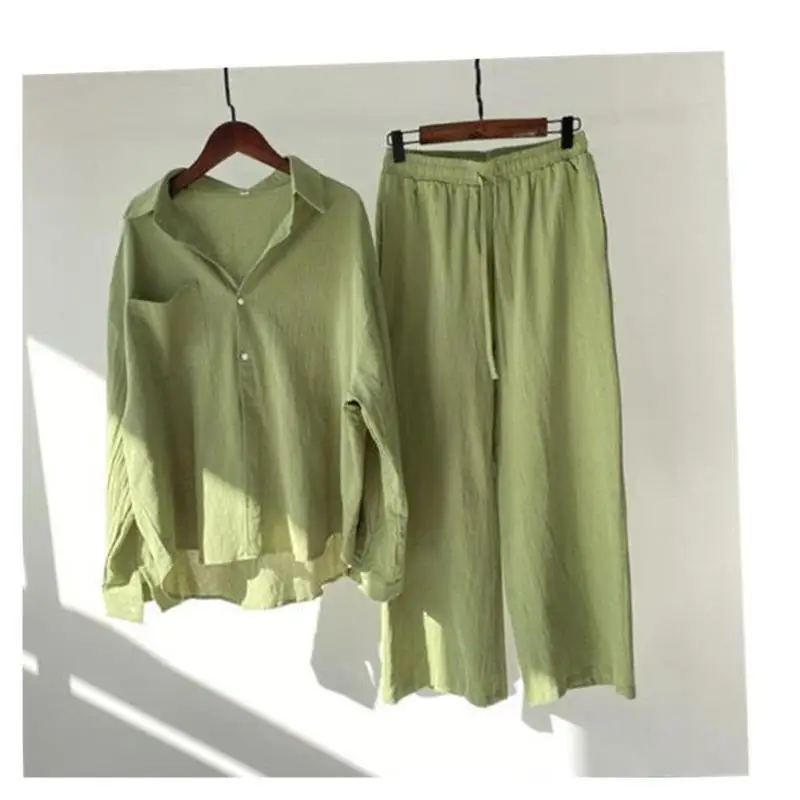 Faion feminino cintura alta algodão linho irt terno corte reto nó ry material fino quente impresso cardigan aberto