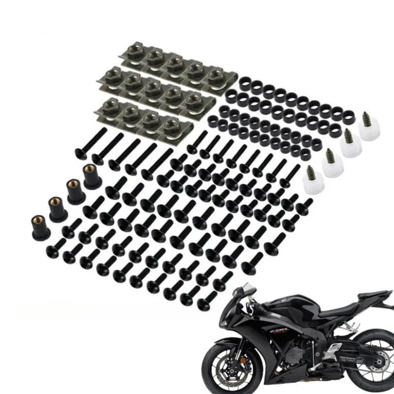 177PCS CNC Fairing Bolt Kit Fastener Clips Screw for Honda CBR600RR CBR1000RR CBR 600 F2 F3 F4 CBR 600 RR 1000 RR 900 929RR 650R