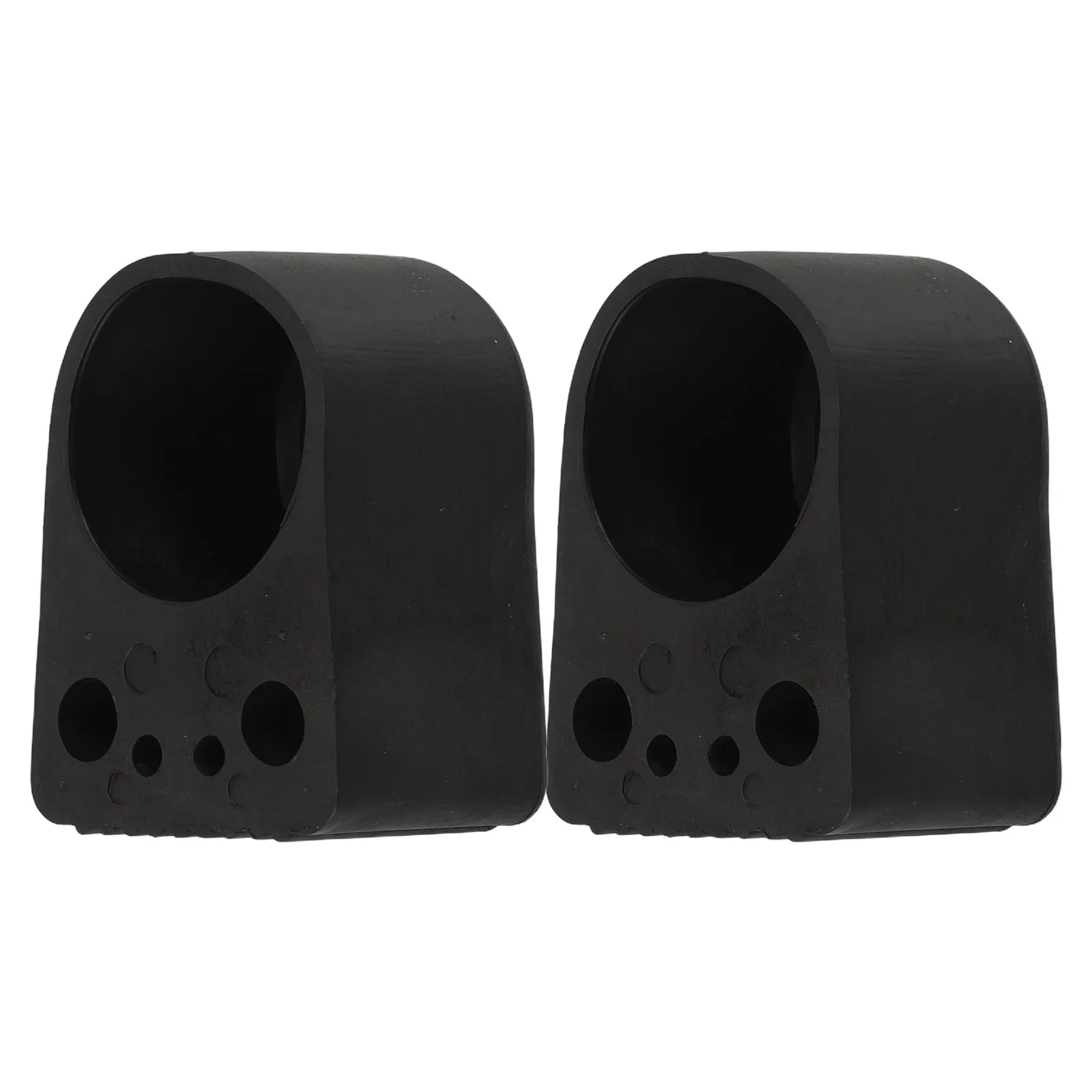 2Pcs Round Fitness Equipment Foot Covers Thickened Rubber Non-Slip Chair Leg Protectors Floor Saver Pads Anti-Scratch Furniture