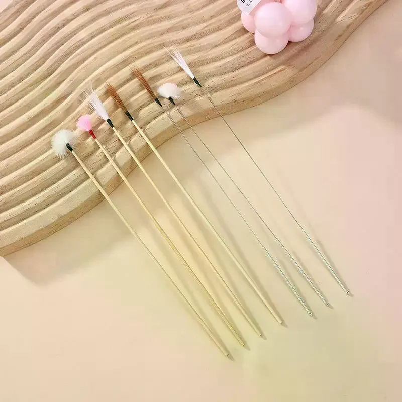 5Pcs Bamboo Ear Cleaning Tools Goose Hair Ear Wax Removal Kit Cleaner Non Slip Handle Ear Picker Cleaning Tools Travel Supply