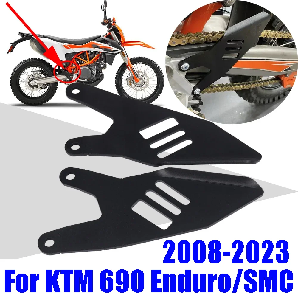 For KTM 690 Enduro 690 SMC R 690R Accessories Footrest Rear Heel Guard Cover Luggage Rack-less Bags Strap Mounting Bracket