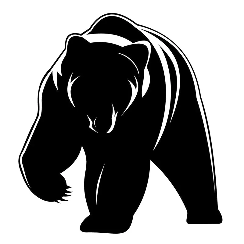 Car Sticker Cute Grizzly Bear Animal Automobiles Motorcycles Exterior Accessories Vinyl Decals,15cm*15cm
