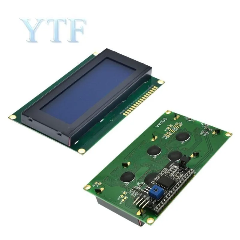 

New Electric Unit High quality IIC/I2C/TWI 2004 204 20X4 Character LCD Module Display For Blue Serial 60mmX99mm