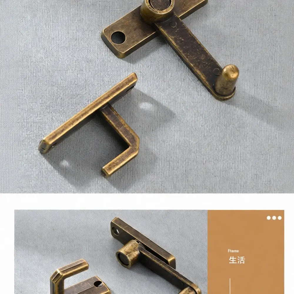 Decorative Antique Bronze Box Latch For Jingmao Cabinet Drawer Metal Lock Alloy Vintage Style Wood Case Hardware