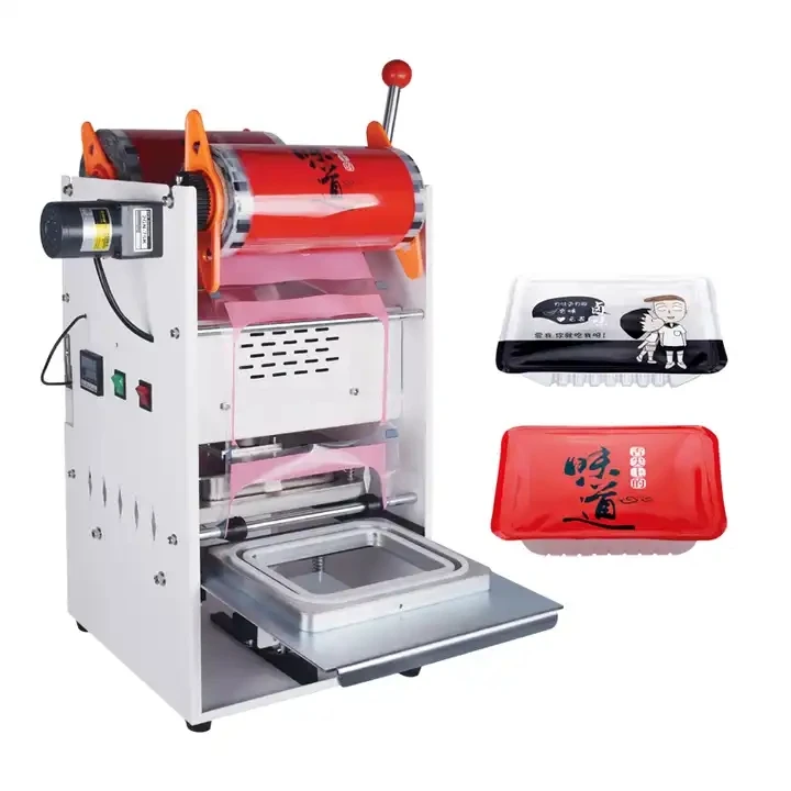 KIS-300 Easy to Operate Manual Plastic Tray Sealer Cooked Fast Food Container Instant Noodle Packing Machine Small Business