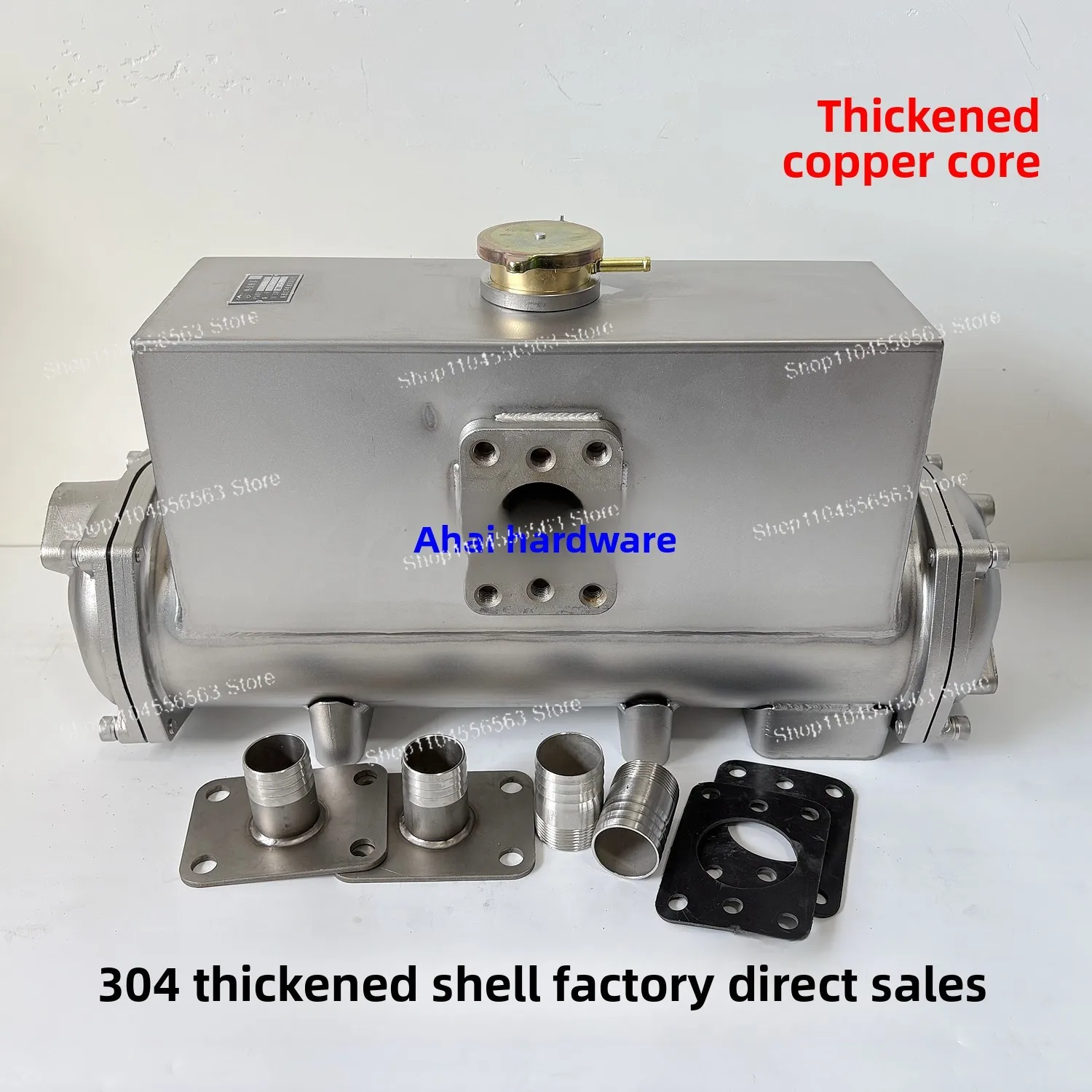 304 stainless steel marine seawater tank CH300 pure copper core heat exchange cooler Marine seawater heat exchanger