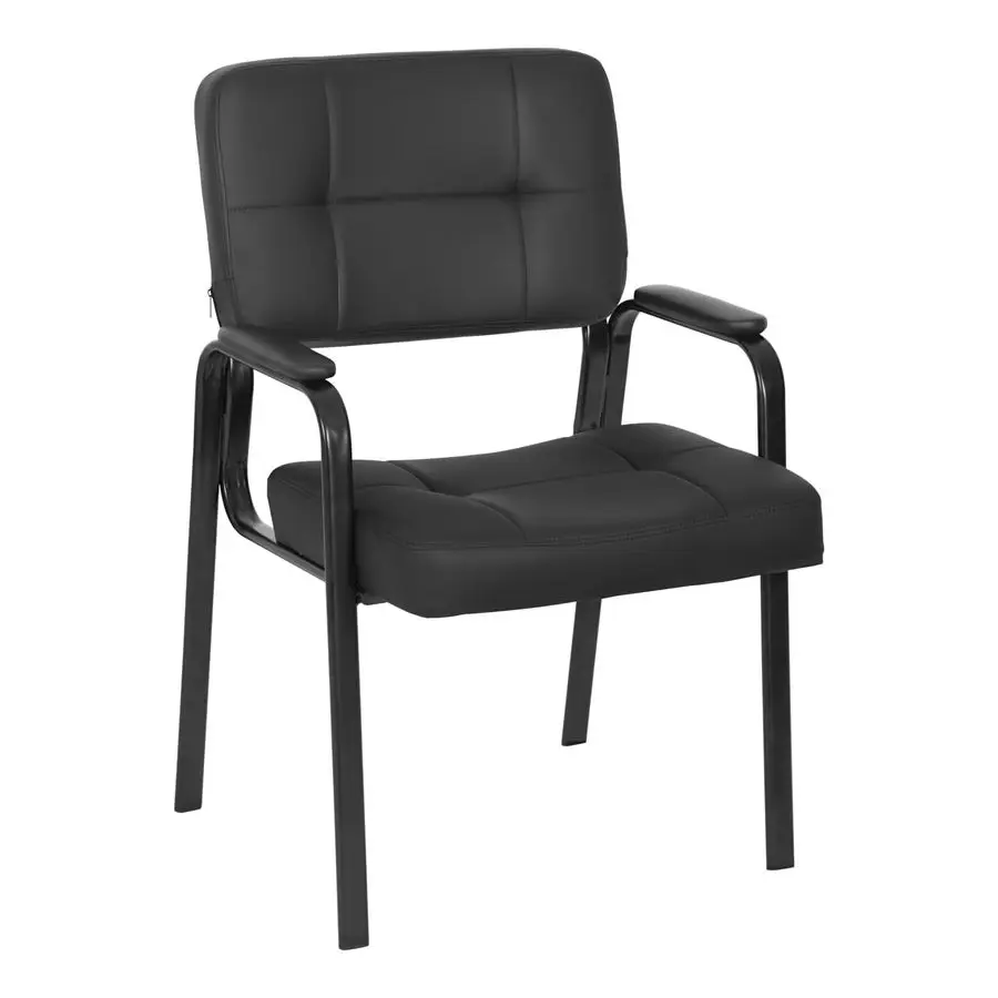 

Office Guest Chair Reception Chair Waiting Room Chairs with Padded Armrest PU Leather for Home Office Reception Meeting Room Cha
