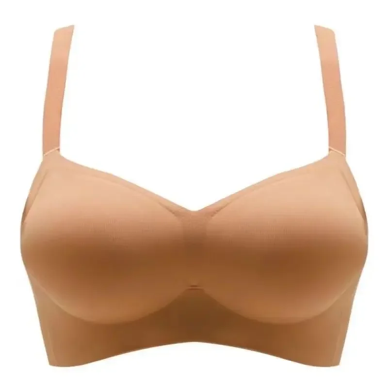 Soutien-gorge à la vapeur pour femme, 6 000 sous-vêtements externes intégrés, bonnets partenaires, poitrine plate, petite poitrine, froncé, gros soutiens-gorge, 4cm