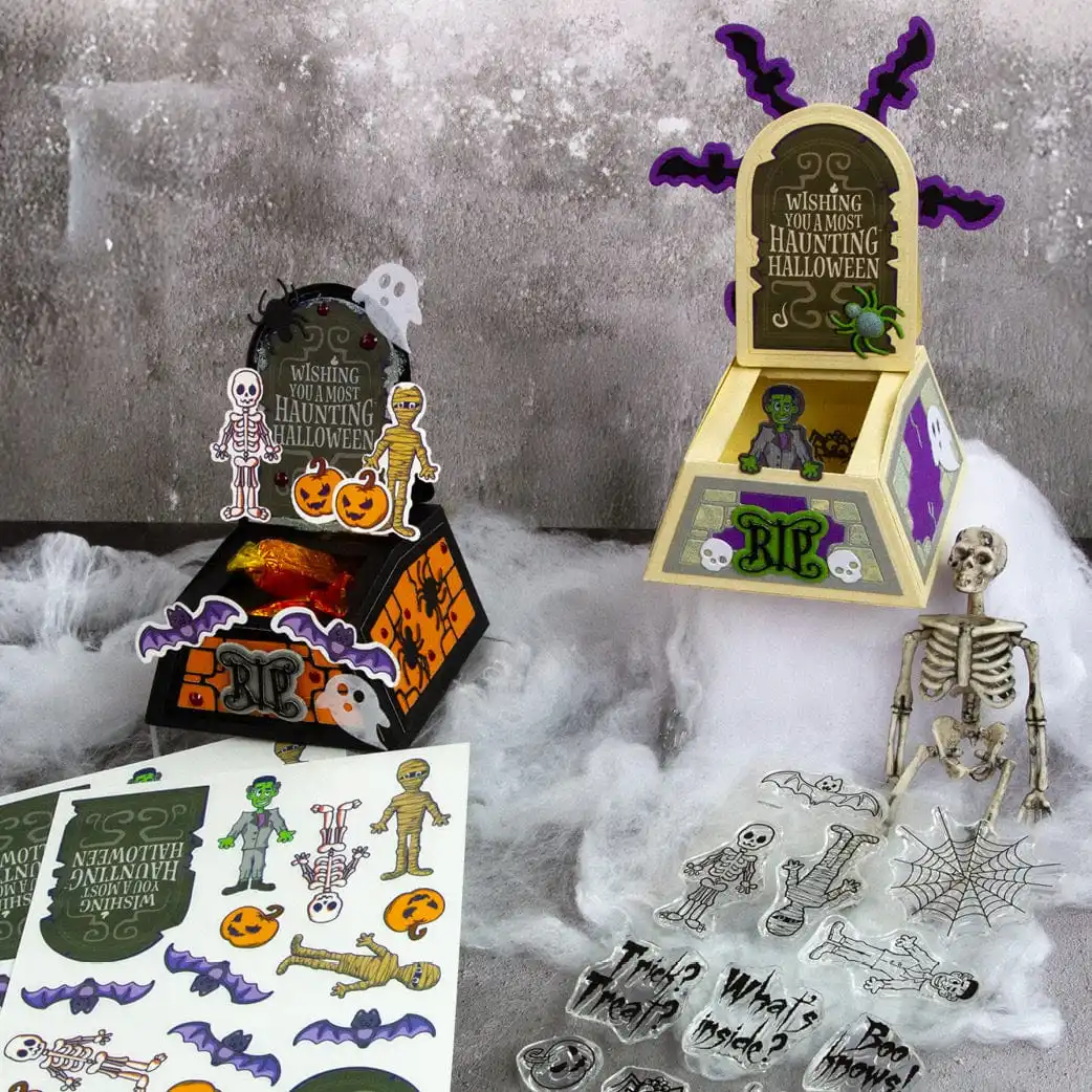 2025 settembre Nuovo Tonico Halloween Rilascio Spettrale Dolce Sacchetto Regalo Metallo Fustelle Stencil FAI DA TE Scrapbooking Fantasma Timbro Muore