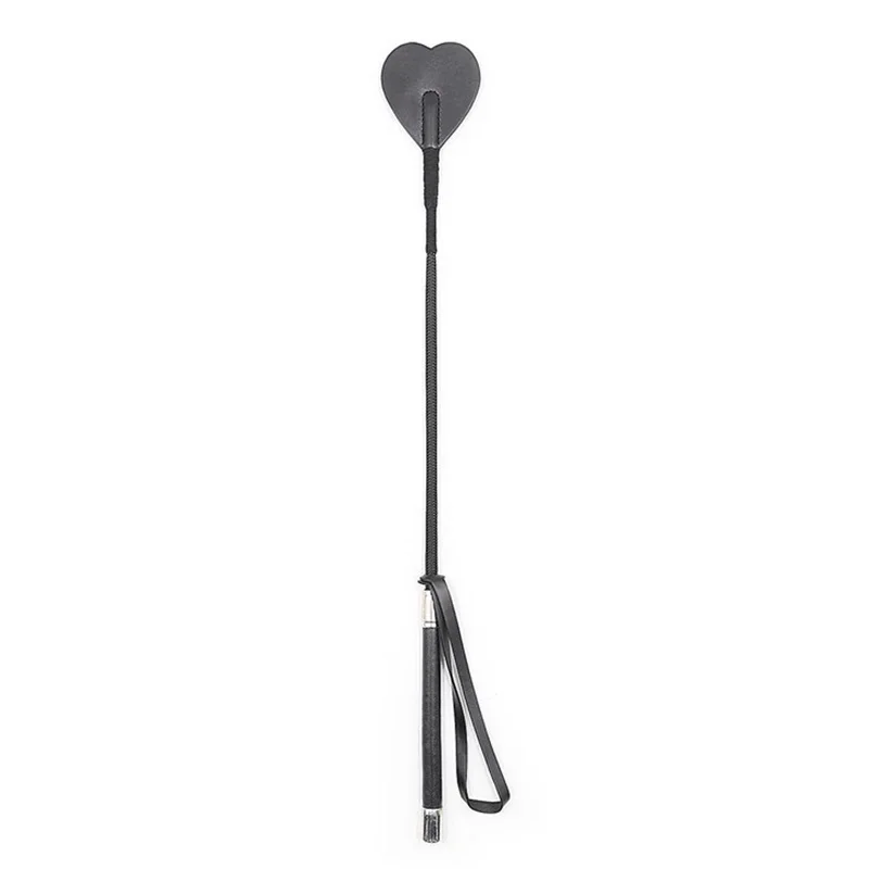 53.5CM PU Leather Heart-Shaped Horse Whip Premium Crops Equestrianism Paddles Riding Crop Horse Whips