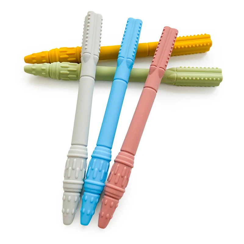 للتوحد الحسية التحدث عن طريق الفم إعادة تأهيل العضلات التدريب طفل مضغ أنبوب الكلام العلاج الأسنان مدلك الأطفال أدوات الحديث