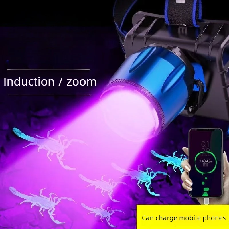 2026 New Dual Source Sensor Head Light Motion Control For Mining Inspection Outdoor & Phone Power Supply