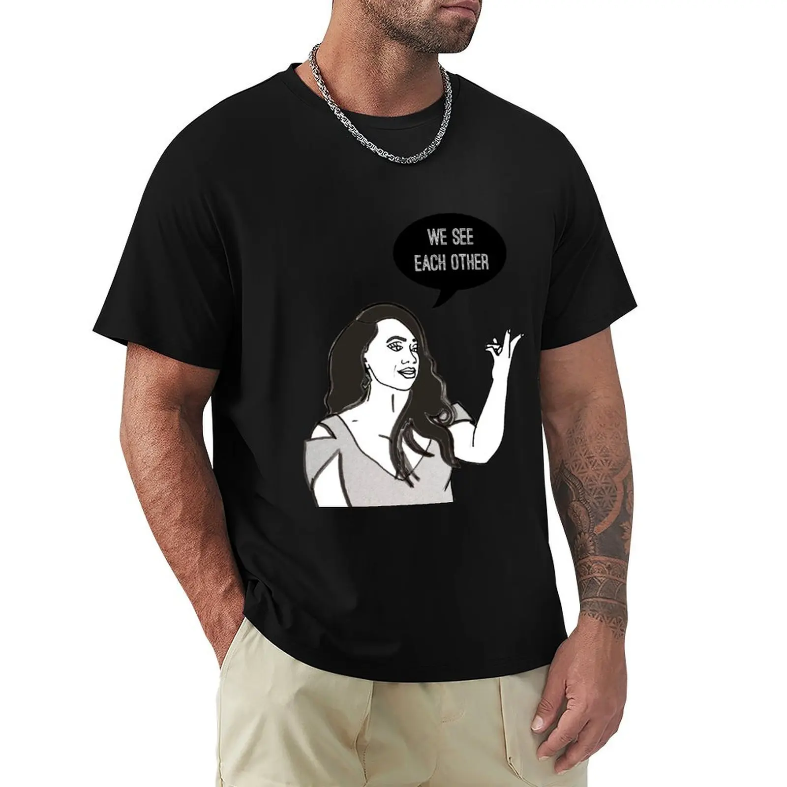 

We See Each Other T-Shirt Aesthetic clothing funny costumes Funny t-shirts summer clothes mens graphic t-shirts anime
