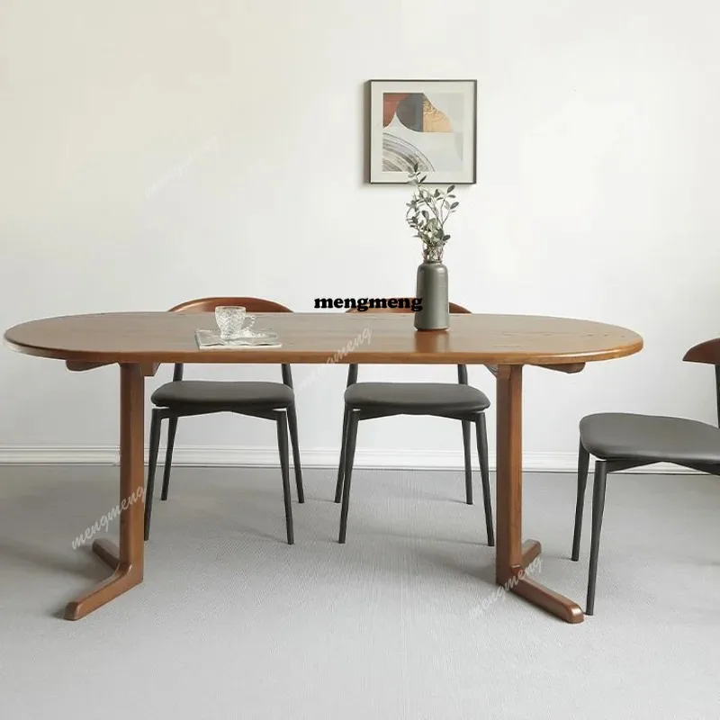 

Antique Solid Wood Dining Tables Small-sized Light Luxury Dining Tables High-end Dining Room Furniture Linge De Table