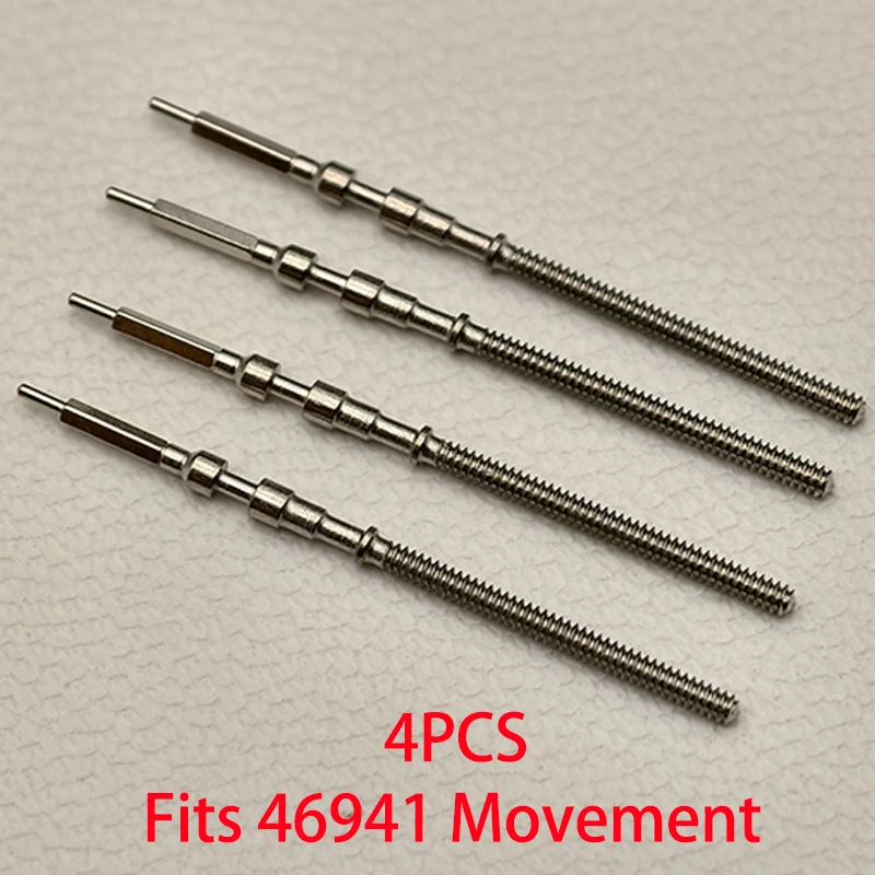 2pcs/4pcs 46941 Watch Crown Stem Spare Parts Crown Watch Steel Stem Kit Fits 46941 46943 Automatic Mechanical Movement Stem Part view 5