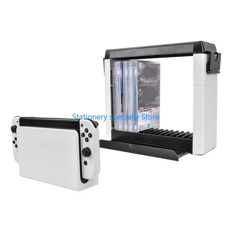 P0RB Games Card Card Cartridge Orgtridge 27 Game Disc Stand Rack for Switch OLED Gaming Card Case