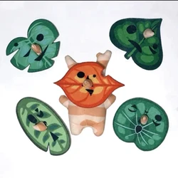 Zelda Nintendo Game Peripheral Toys Korok Yahaha vocable Figure Leaf Replaceable Ornaments Action Figure Collection Keychain