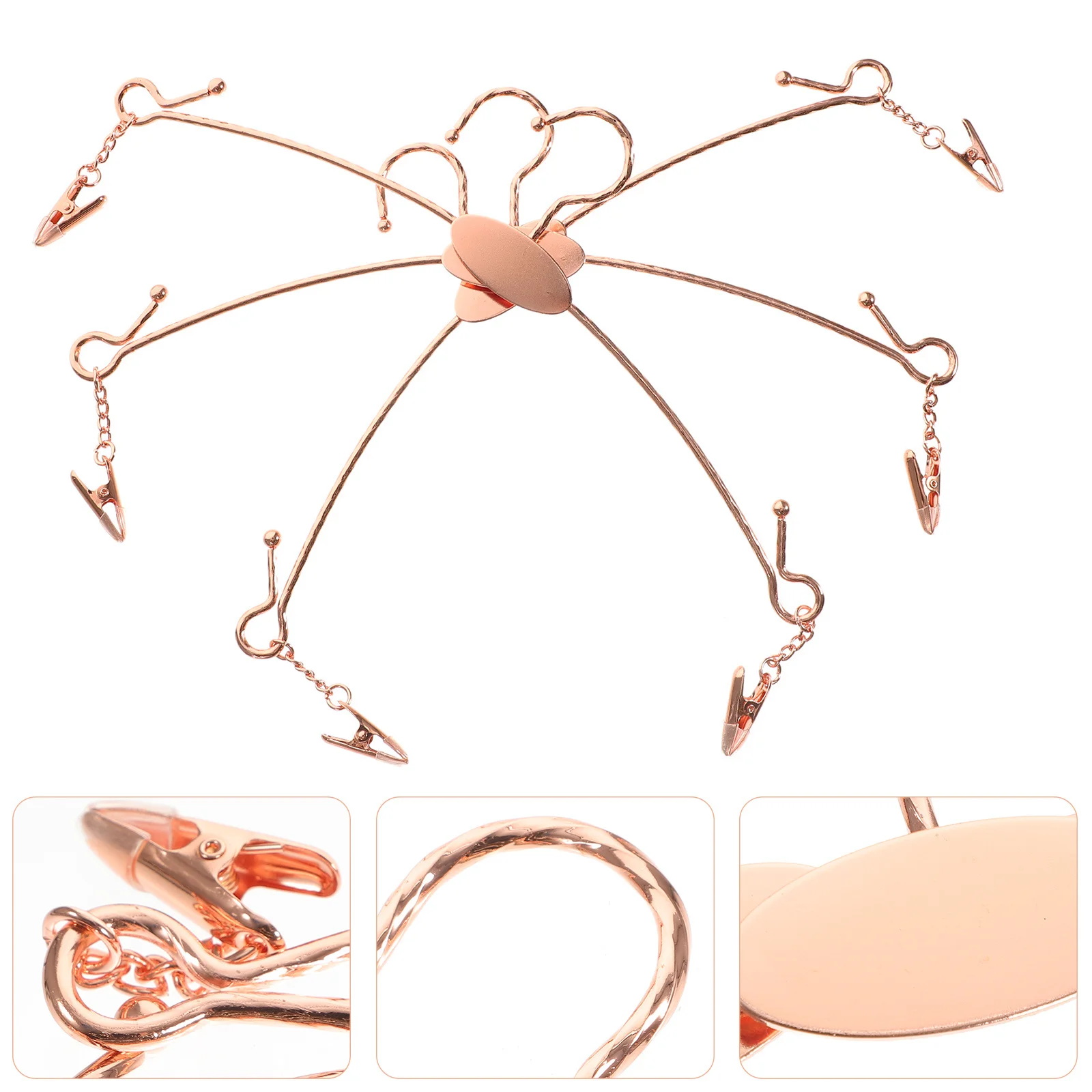 10 قطعة الشماعات الملابس الداخلية الملابس الداخلية المنظم المضادة للانزلاق الصدرية ل تانك القمم اللباس الداخلي بيكيني خزانة التخزين الشماعات الحديد السروال #2