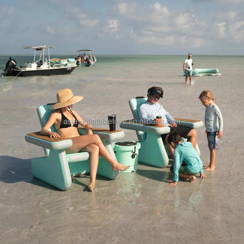 

Inflatable Floating Water Mats Dock Chair/Inflatable Swimming Lounge Chair/Drop Stitch Lounge Suite Inflatable Chair