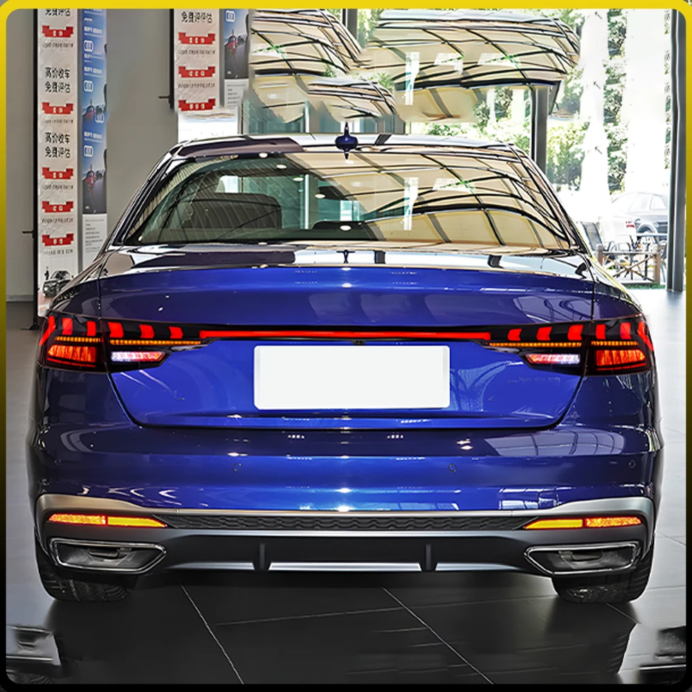 For Audi A4 2017-2024 Auto Back Lamps Assembly LED Upgrade Through StyleTaillights Car Plug and Play Accessories