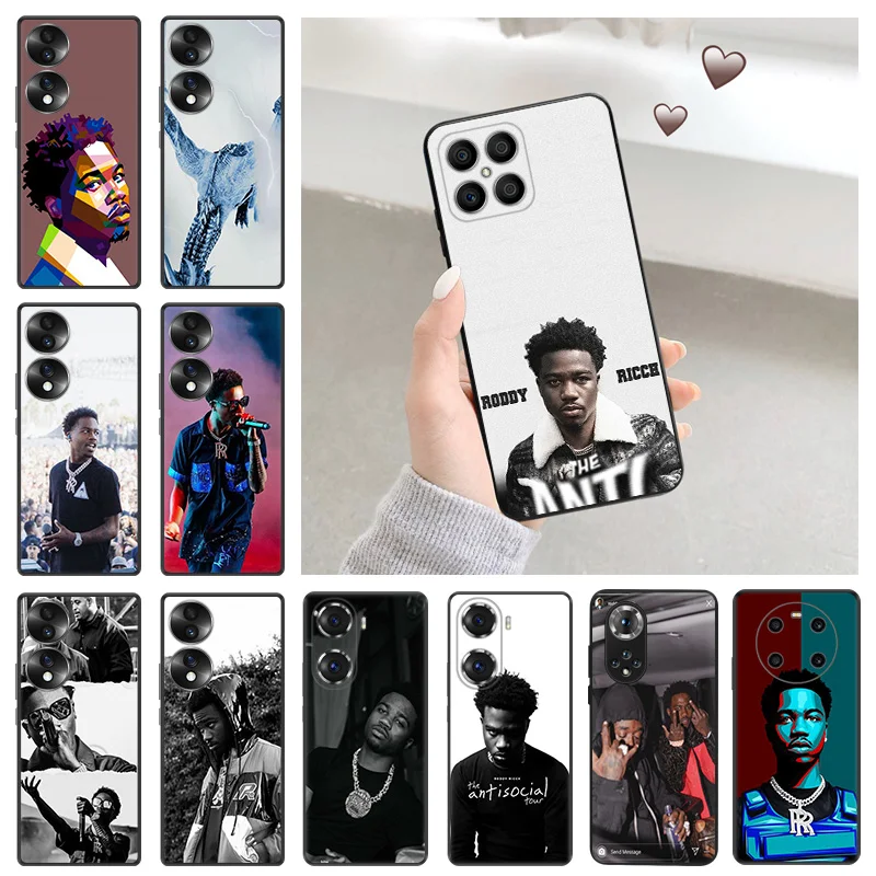 Soft Silicone Phone Case for Honor X7b X9b X6 X9 a X7 X8 b 70 90 Magic5 Roddy Ricch Huawei P20 P30 Pro P40 P-Smart Cover