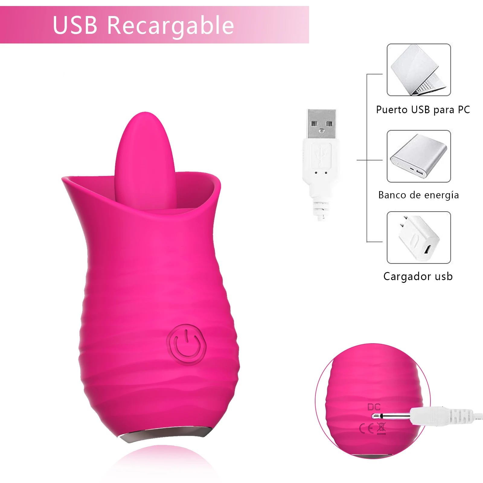 2 in 1 Tongue Licking Vibrator Egg Vaginal Clitoral Stimulator 10 Vibrating Dildo Masturbation Portable Adult Female Sex Toys 3