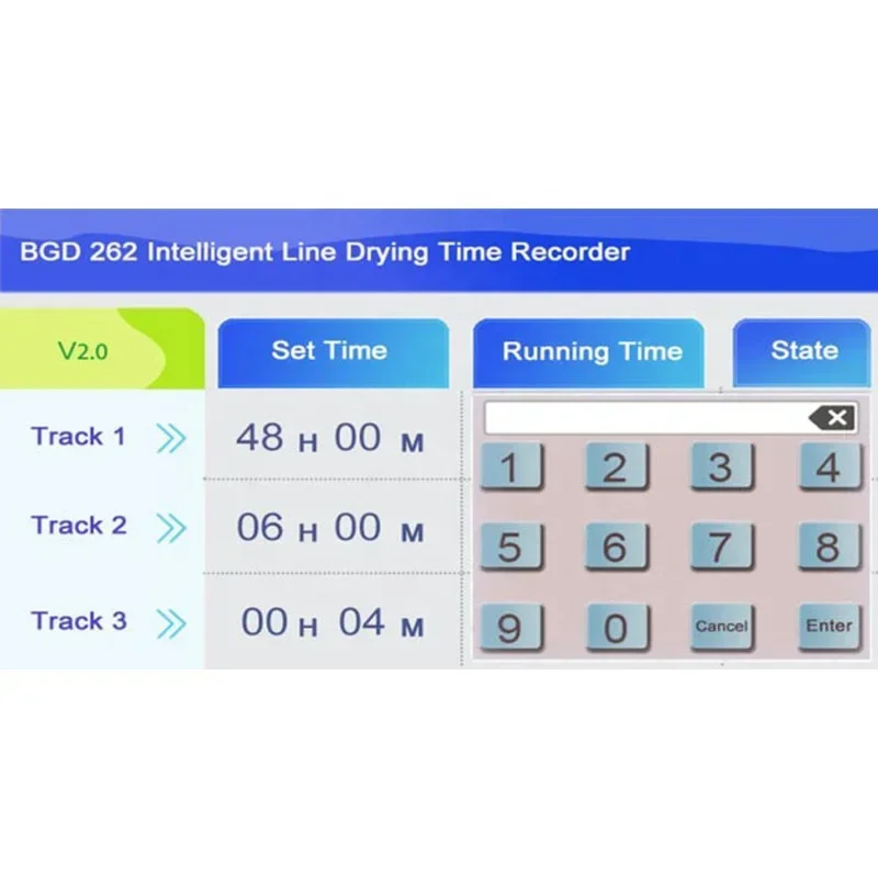 BGD 262 Intelligent Line Drying Time Recorder,Line Drying Time Tester ISO 9117 ASTM D5895 Tester Machine Device