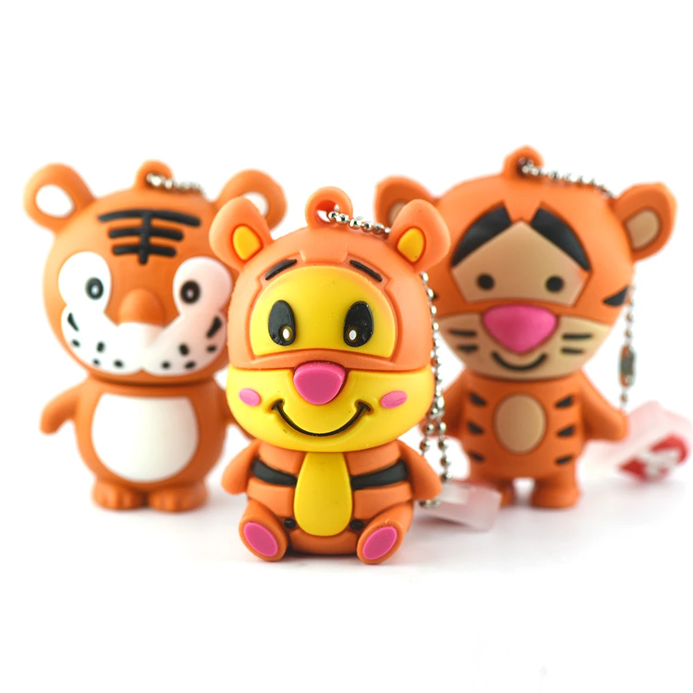 animal cute leopard usb flash drive high speed 128GB  4GB 8GB cartoon tiger 16GB U disk 32GB pendrive 64GB memory stick