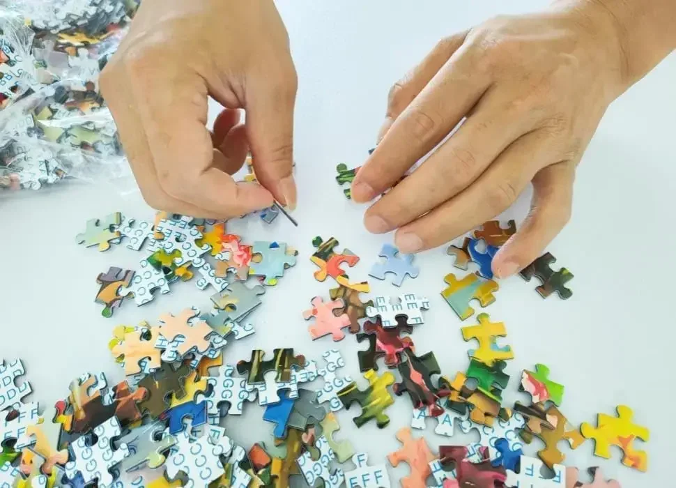 퍼즐 1000/500/300 Pcs 달빛 날개 달린 올빼미 퍼즐 파티 게임 룸 침실 거실을위한 도전적인 가족 활동 게임