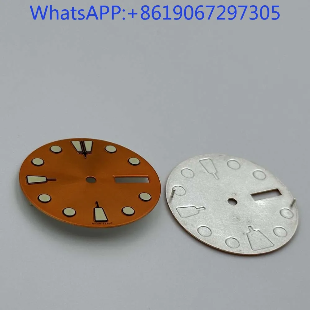 أمة الله الملمس الأخضر لوم ساعة الطلب مناسبة ل NH35/36 الحركة التلقائية NH35 حالة الغوص الرياضية أجزاء وزارة الدفاع