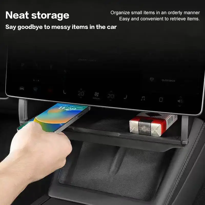 Juniper Hidden Storage Box for Model Y 3 Highland Custom Fit Organizer Car Interior Parts Extra Concealed Storage Solutions