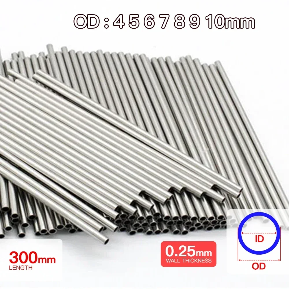 

2pcs-15pcs Aluminium Pipe 0.25mm Thickness 4-10mm OD Straight 300 mm Long Round 6063 Alloy Tube Thin-walled aluminum tube