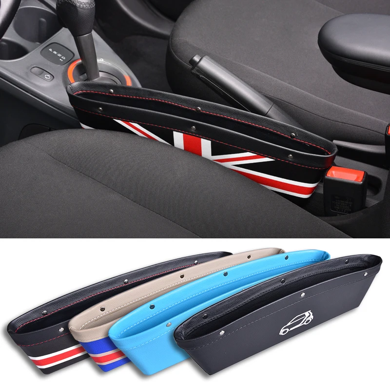 

Car Seat Gap Storage Organizer Bag Interior Accessories PU Leather Dashboard Crevice Box Tools For Smart 451 453 Fortwo Forfour
