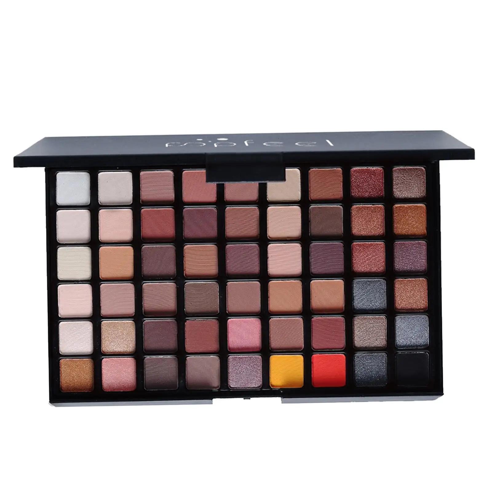 54-Farben-Lidschatten-Palette, hochpigmentierte Enhancer, dauerhafte Augenpigmente