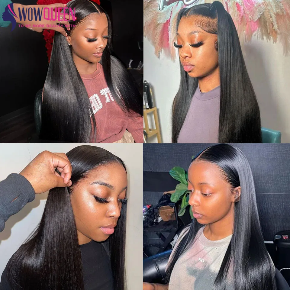 Real HD Lace 4x4 5x5 13x4 HD Lace Frontal Only Melt All Skins Straight 100% Human Hair Pre Plucked Transparent HD Lace Closure