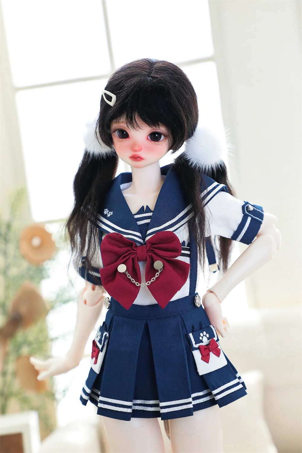 （customization 30day）BJD doll clothes suitable for  1/4  size Cute  clothing set doll accessories (3 points)