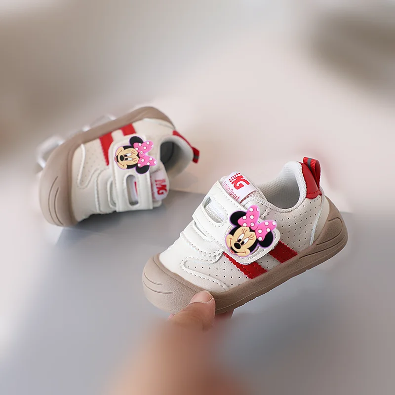 

Disney Baby Toddler Shoes Spring/Summer/Autumn/Winter girl boy Mickey Mouse Cotton Shoes kids Plus Fleece Casual Shoes Sneakers