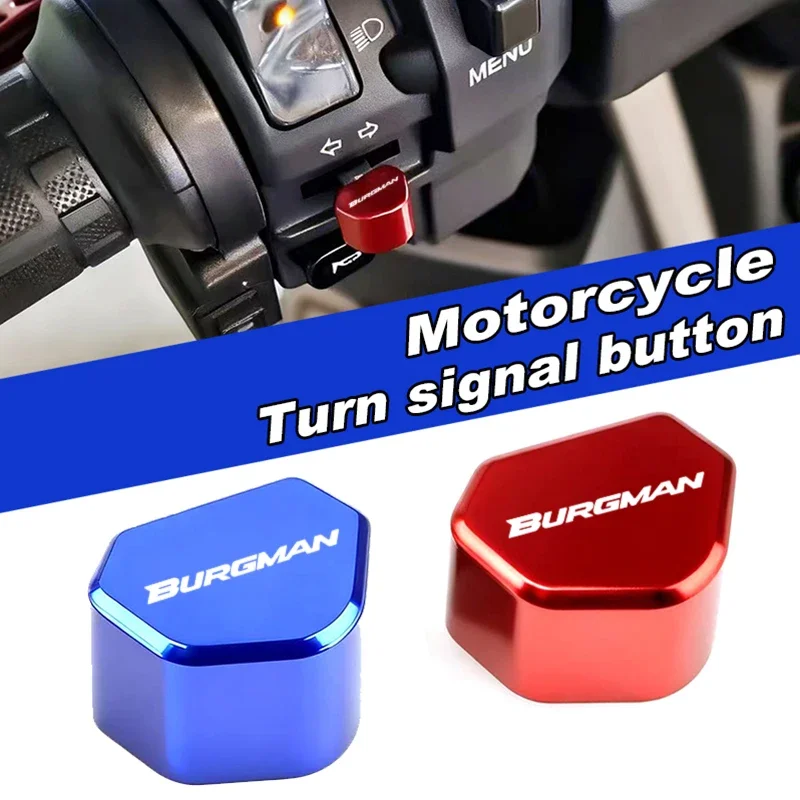 Untuk Suzuki BURGMAN 650 400 125 200 250 AN650 AN400 AN125 AN200 CNC Aluminium Tombol Motor Saklar Lampu Sein Tutup Kunci