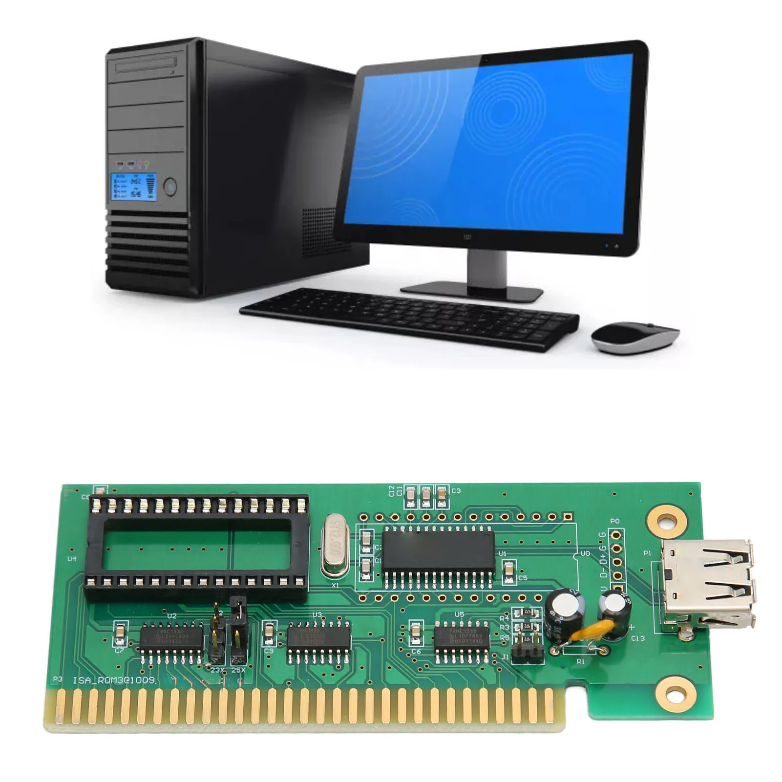 

ISA To USB Interface Card Widely Compatible Easy To Use ISA To USB Card Plug and Play Hot Swappable for Industry