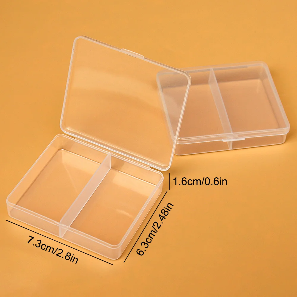 10pcs Contemporary Rectangular Tabletop Storage Box, Multipurpose Double Case for Small Accessories and Parts, Jewelry Boxes