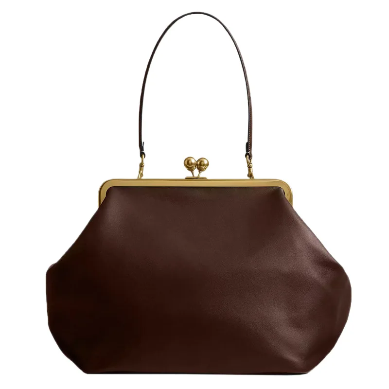 New Fashion Shell Clutch Clip Bags for Women Luxury Designer Handbag Large Frame Purses Lady Large Evening Shoulder bag