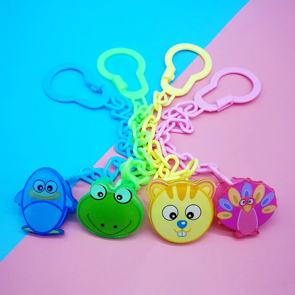 

Cute Cartoon Animals Pacifier Leash Clip Nipple Baby Bibs Clip Pacifier Chain Holder Leash Newborn Baby Feeding Accessories New