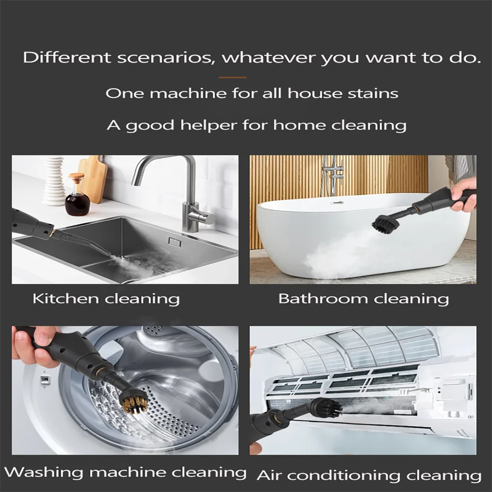 Пароочиститель мощностью 2500 Вт, 220 В/110 В, высокое давление, высокая температура, домашний кондиционер, кухня, автомобиль, пароочиститель